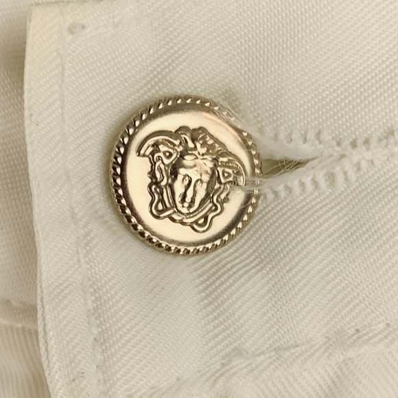 VERSACE JEANS COUTURE White Denim 5 Pocket Jeans - Picture 2 of 12